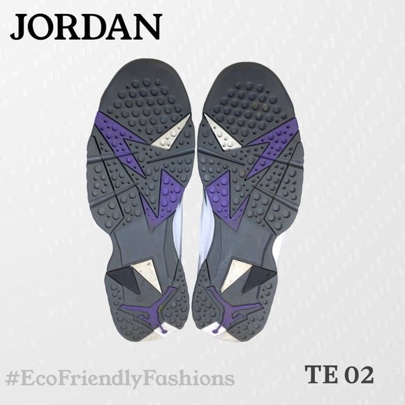 Nike Air Jordan 7 Retro Flint Men's White & Gray Sneaker Size 14 CU9307-100 - Picture 6 of 7